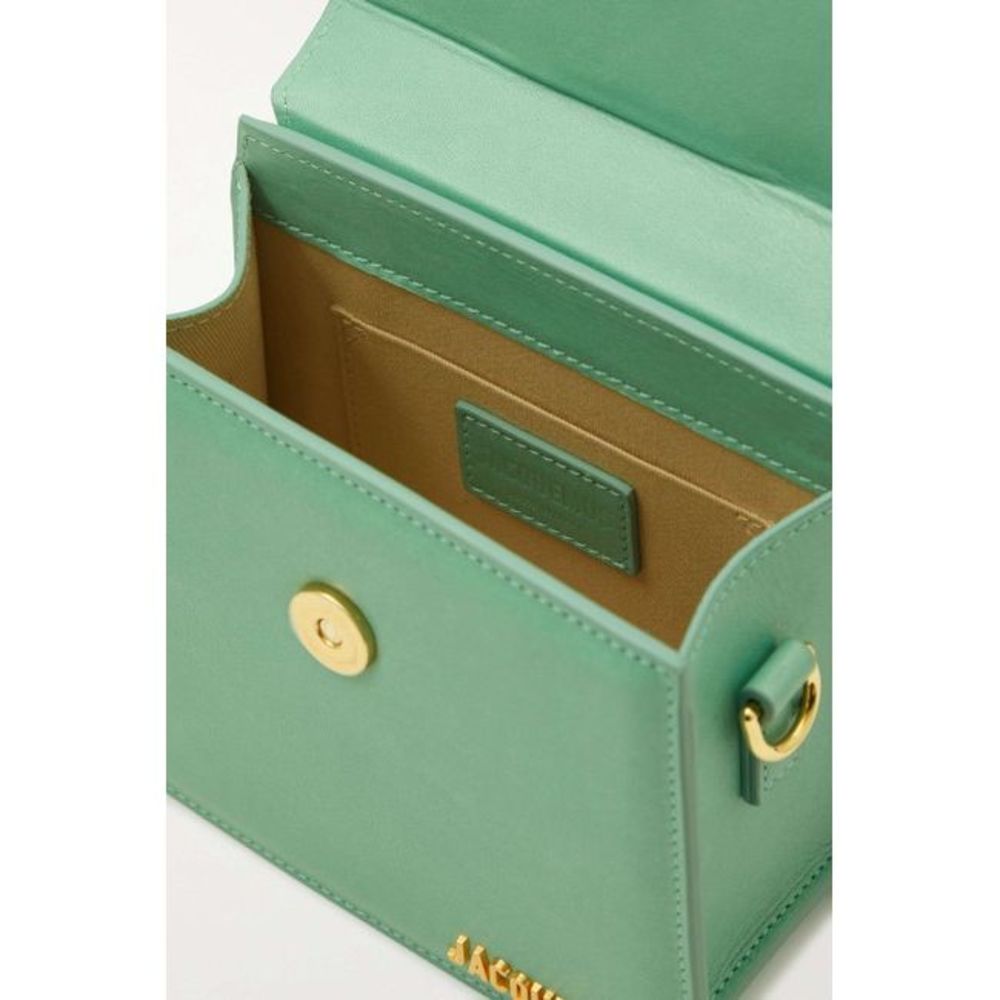JACQUEMUS Le Chiquito Noeud Green Leather Shoulder Bag - Picture 4 of 4